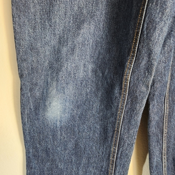 Lands End Mens Comfort Waist Flannel-Lined Tapered Leg Jeans-Size 38x29 - Picture 2 of 9